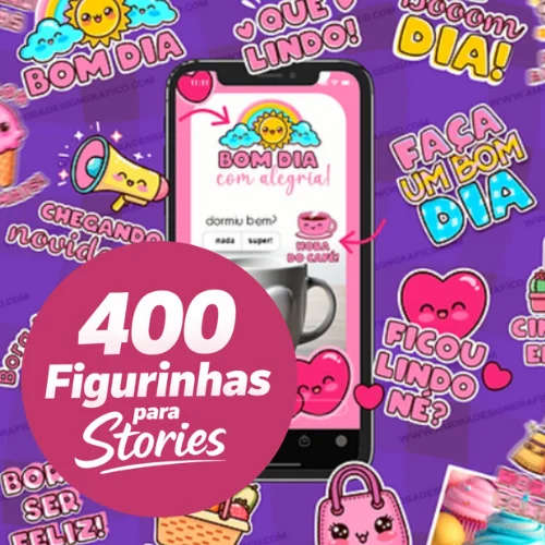 +400 Figurinhas Prontas para Divulgação