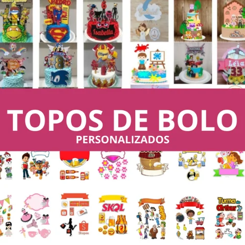 Topos de Bolo Personalizados